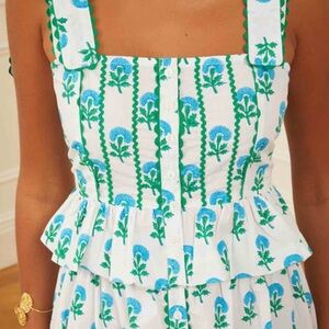 Pink city print Aqua Marigold Hattie top